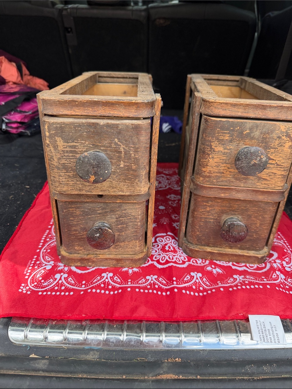 Rustic Wooden Drawers from Antique Singer Sewing Machine